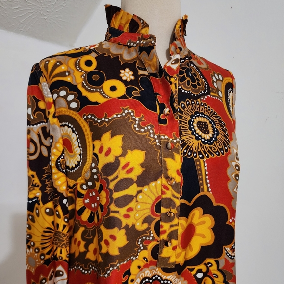 J. Crew Silk San Remo Print Shirt Dress - Picture 8 of 10